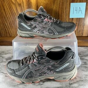 ASICS GEL-Venture 6 Trail Running Shoes Gray Pink‎ Accents Women's Size 9